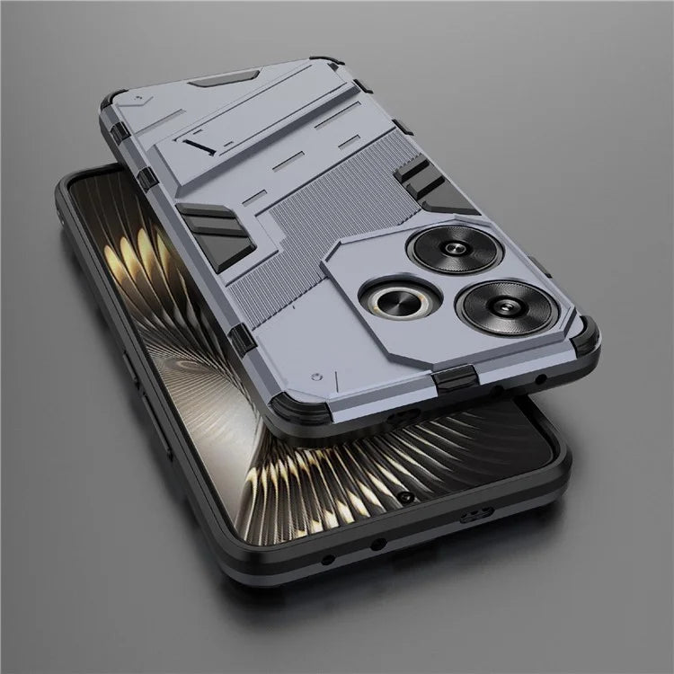 For Xiaomi Redmi Turbo 3 5G / Poco F6 5G Case Shockproof PC+TPU Phone Cover with Kickstand