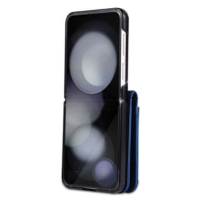 AZNS For Samsung Galaxy Z Flip6 5G Case Ultra Thin Leather Phone Cover with Card Holder