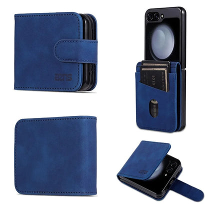 AZNS For Samsung Galaxy Z Flip6 5G Case Ultra Thin Leather Phone Cover with Card Holder