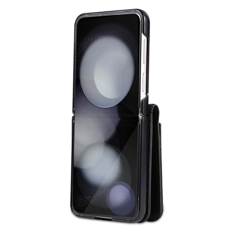 AZNS For Samsung Galaxy Z Flip6 5G Case Ultra Thin Leather Phone Cover with Card Holder