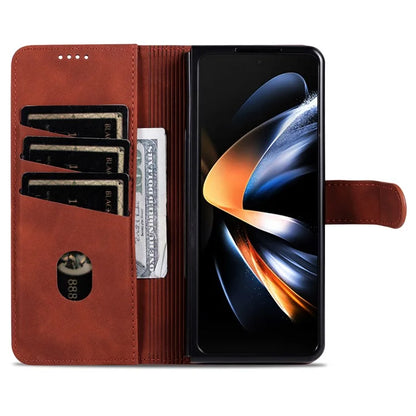 AZNS For Samsung Galaxy Z Fold6 5G Case PC Interior PU Leather Phone Cover Wallet
