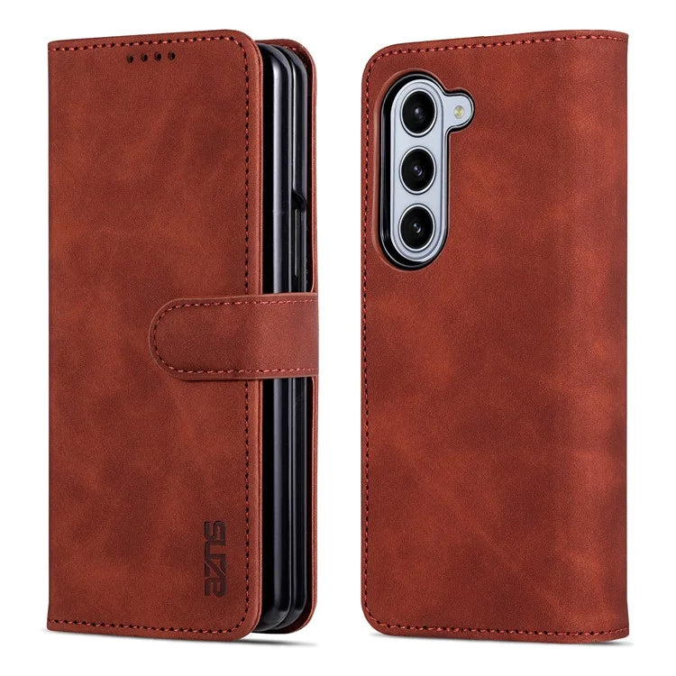 AZNS For Samsung Galaxy Z Fold6 5G Case PC Interior PU Leather Phone Cover Wallet
