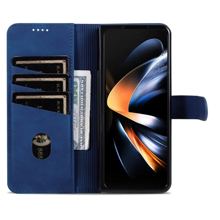 AZNS For Samsung Galaxy Z Fold6 5G Case PC Interior PU Leather Phone Cover Wallet