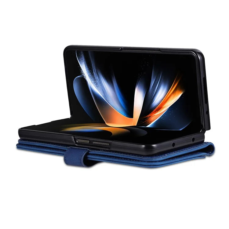 AZNS For Samsung Galaxy Z Fold6 5G Case PC Interior PU Leather Phone Cover Wallet