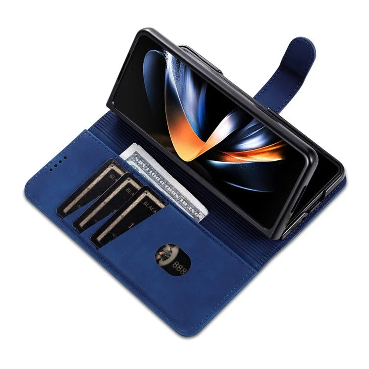 AZNS For Samsung Galaxy Z Fold6 5G Case PC Interior PU Leather Phone Cover Wallet