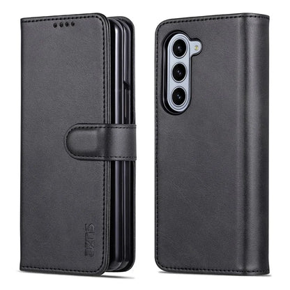 AZNS For Samsung Galaxy Z Fold6 5G Case PC Interior PU Leather Phone Cover Wallet