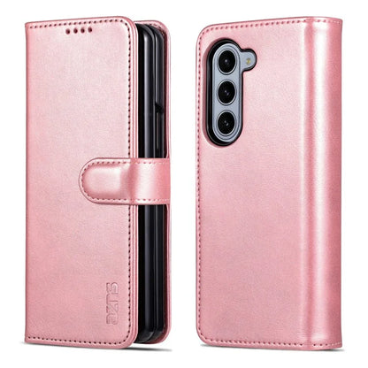 AZNS For Samsung Galaxy Z Fold6 5G Case PC Interior PU Leather Phone Cover Wallet