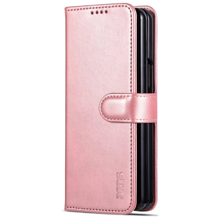 AZNS For Samsung Galaxy Z Fold6 5G Case PC Interior PU Leather Phone Cover Wallet