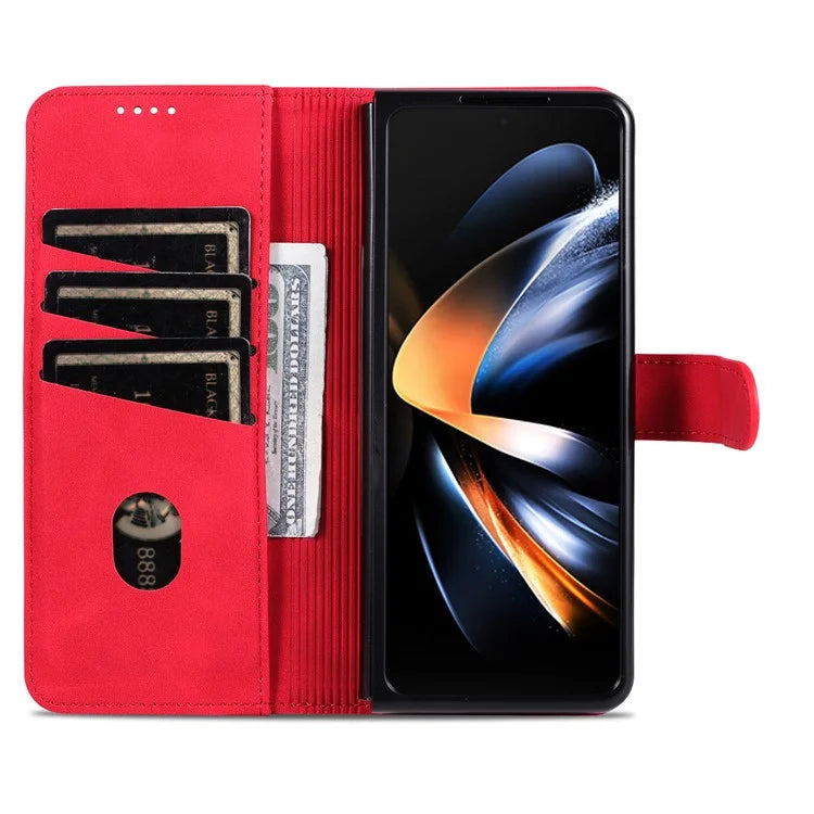 AZNS For Samsung Galaxy Z Fold6 5G Case PC Interior PU Leather Phone Cover Wallet