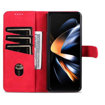 AZNS For Samsung Galaxy Z Fold6 5G Case PC Interior PU Leather Phone Cover Wallet