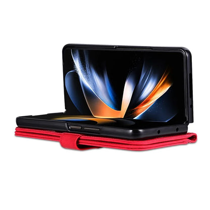 AZNS For Samsung Galaxy Z Fold6 5G Case PC Interior PU Leather Phone Cover Wallet