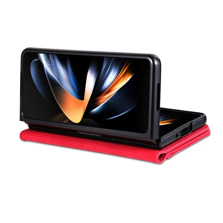 AZNS For Samsung Galaxy Z Fold6 5G Case PC Interior PU Leather Phone Cover Wallet