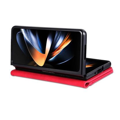 AZNS For Samsung Galaxy Z Fold6 5G Case PC Interior PU Leather Phone Cover Wallet
