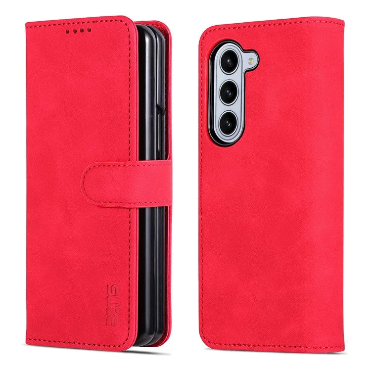 AZNS For Samsung Galaxy Z Fold6 5G Case PC Interior PU Leather Phone Cover Wallet