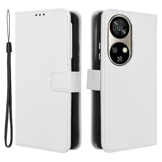 For Ulefone Note 17 Pro Case Flip Stand Wallet Diamond Texture PU Leather Phone Cover