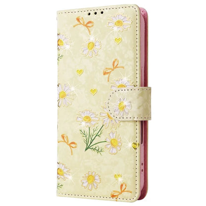 For iPhone 16 Case RFID Blocking Wallet Lacquered Design Mobile Phone Cover