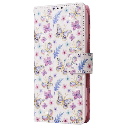 For iPhone 16 Case RFID Blocking Wallet Lacquered Design Mobile Phone Cover