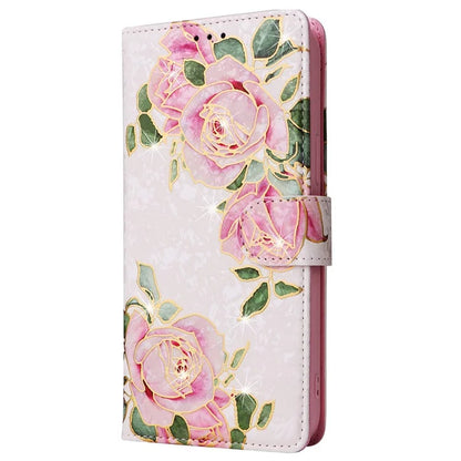 For iPhone 16 Pro Max Cell Phone Case Lacquered RFID Blocking PU Leather Cover