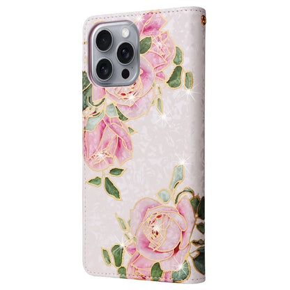 For iPhone 16 Pro Max Cell Phone Case Lacquered RFID Blocking PU Leather Cover