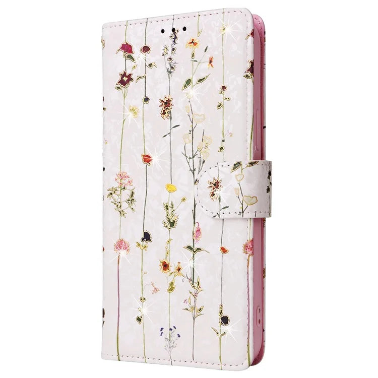 For iPhone 16 Pro Max Cell Phone Case Lacquered RFID Blocking PU Leather Cover