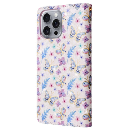 For iPhone 16 Pro Max Cell Phone Case Lacquered RFID Blocking PU Leather Cover