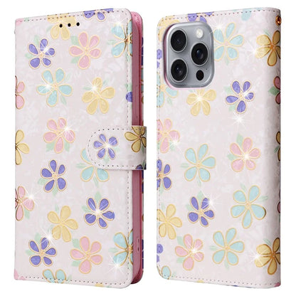 For iPhone 16 Pro Max Cell Phone Case Lacquered RFID Blocking PU Leather Cover