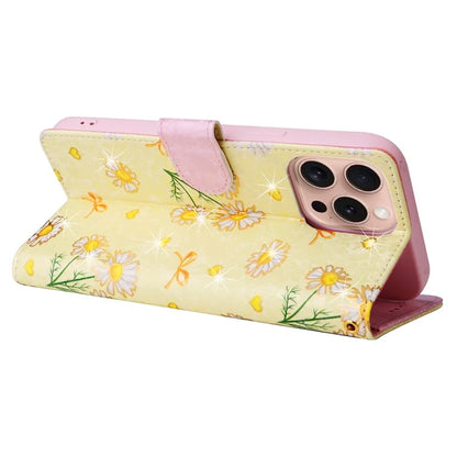 For iPhone 16 Pro Case Lacquered RFID Blocking Wallet PU Leather Stand Phone Cover