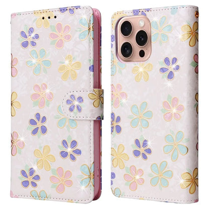 For iPhone 16 Pro Case Lacquered RFID Blocking Wallet PU Leather Stand Phone Cover