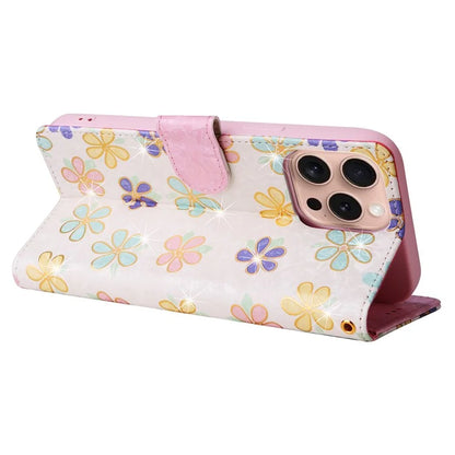 For iPhone 16 Pro Case Lacquered RFID Blocking Wallet PU Leather Stand Phone Cover