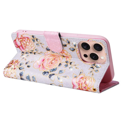 For iPhone 16 Pro Case Lacquered RFID Blocking Wallet PU Leather Stand Phone Cover