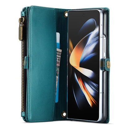 CASEME C36 Series For Samsung Galaxy Z Fold4 5G / W23 Case Pen Holder PU Leather Phone Purse Bag