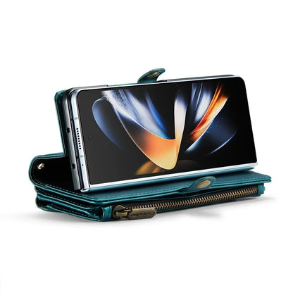 CASEME C36 Series For Samsung Galaxy Z Fold4 5G / W23 Case Pen Holder PU Leather Phone Purse Bag