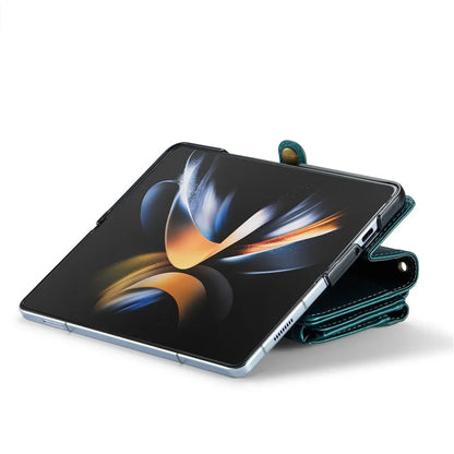 CASEME C36 Series For Samsung Galaxy Z Fold4 5G / W23 Case Pen Holder PU Leather Phone Purse Bag