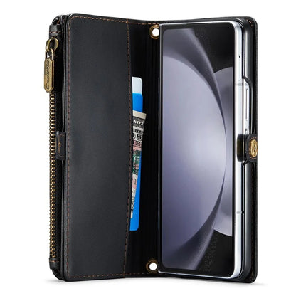CASEME C36 Series For Samsung Galaxy Z Fold5 5G Case Zipper Leather Phone Bag with Pen Holder