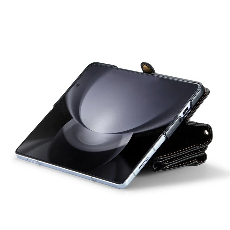 CASEME C36 Series For Samsung Galaxy Z Fold5 5G Case Zipper Leather Phone Bag with Pen Holder