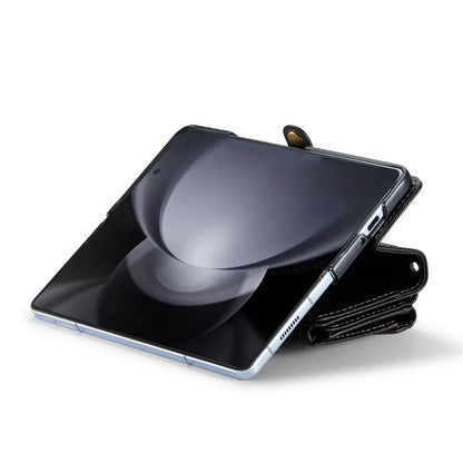CASEME C36 Series For Samsung Galaxy Z Fold5 5G Case Zipper Leather Phone Bag with Pen Holder