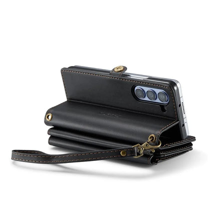 CASEME C36 Series For Samsung Galaxy Z Fold5 5G Case Zipper Leather Phone Bag with Pen Holder