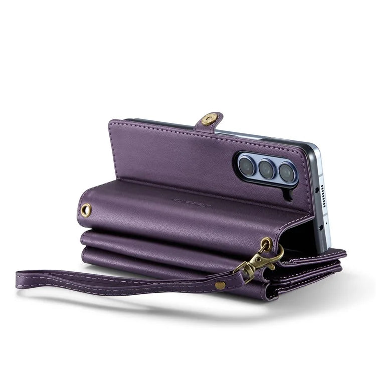 CASEME C36 Series For Samsung Galaxy Z Fold5 5G Case Zipper Leather Phone Bag with Pen Holder