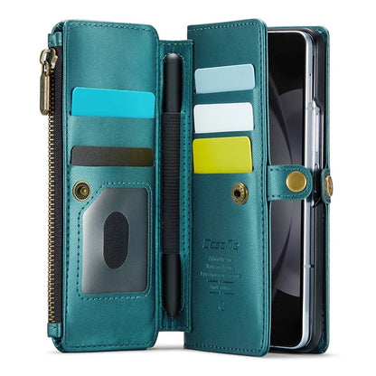 CASEME C36 Series For Samsung Galaxy Z Fold5 5G Case Zipper Leather Phone Bag with Pen Holder
