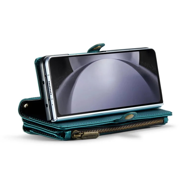 CASEME C36 Series For Samsung Galaxy Z Fold5 5G Case Zipper Leather Phone Bag with Pen Holder