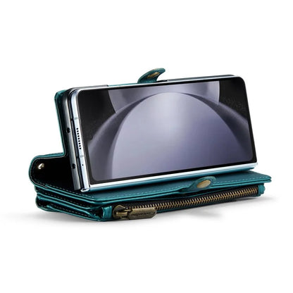 CASEME C36 Series For Samsung Galaxy Z Fold5 5G Case Zipper Leather Phone Bag with Pen Holder
