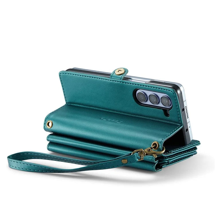 CASEME C36 Series For Samsung Galaxy Z Fold5 5G Case Zipper Leather Phone Bag with Pen Holder