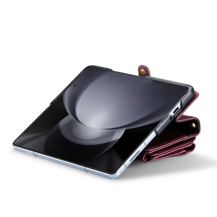 CASEME C36 Series For Samsung Galaxy Z Fold5 5G Case Zipper Leather Phone Bag with Pen Holder