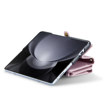 CASEME C36 Series For Samsung Galaxy Z Fold5 5G Case Zipper Leather Phone Bag with Pen Holder