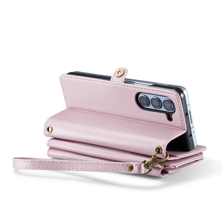 CASEME C36 Series For Samsung Galaxy Z Fold5 5G Case Zipper Leather Phone Bag with Pen Holder
