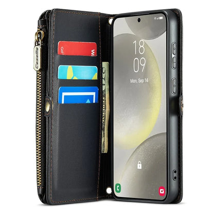 CASEME C36 Series For Samsung Galaxy S24+ Leather Case Crossbody Phone Bag with Card Slots Wallet