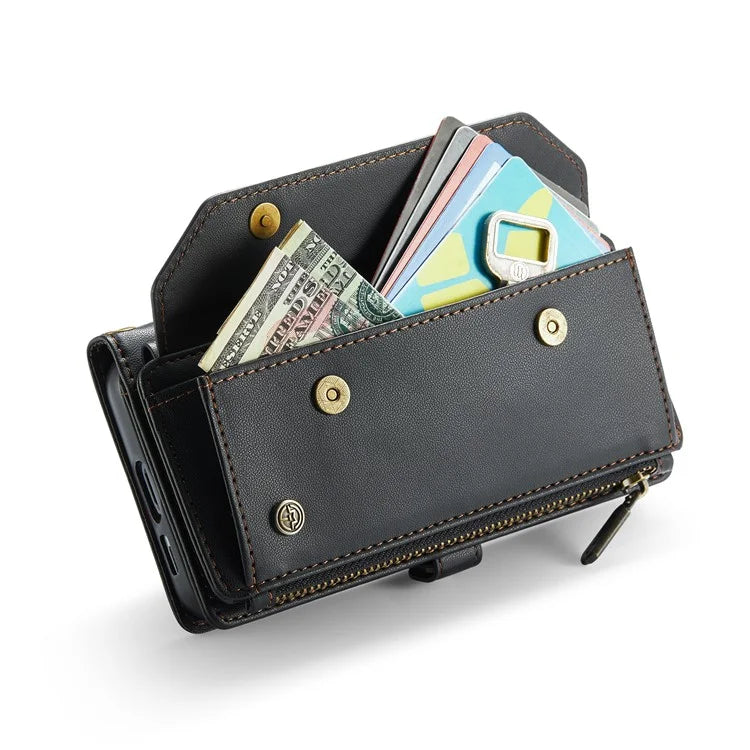 CASEME C36 Series For Samsung Galaxy S24+ Leather Case Crossbody Phone Bag with Card Slots Wallet