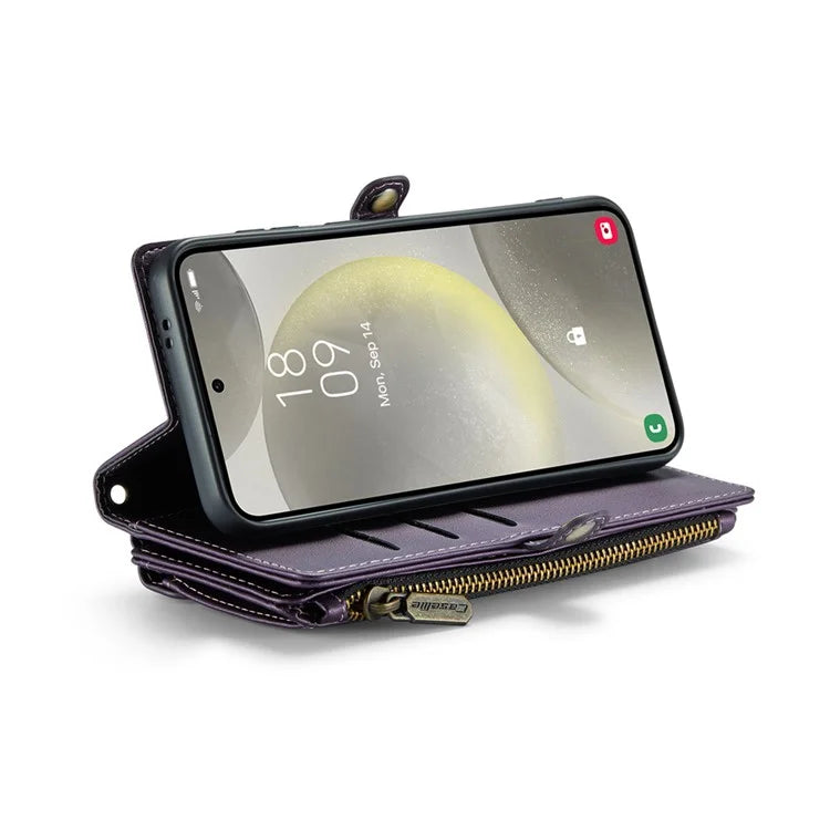 CASEME C36 Series For Samsung Galaxy S24+ Leather Case Crossbody Phone Bag with Card Slots Wallet