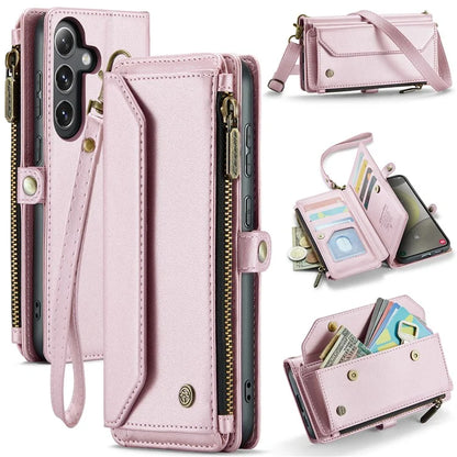 CASEME C36 Series For Samsung Galaxy S24+ Leather Case Crossbody Phone Bag with Card Slots Wallet