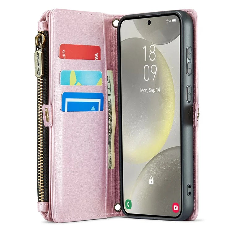 CASEME C36 Series For Samsung Galaxy S24+ Leather Case Crossbody Phone Bag with Card Slots Wallet